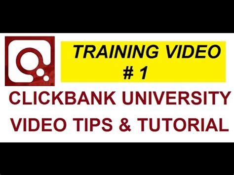clickbank university training.